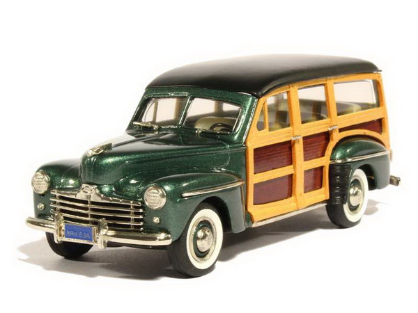 ford v8 station wagon 1947 - parrot green poly BRK83A Модель 1:43