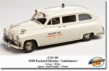 packard-henney ambulance - white CSV09 Модель 1:43
