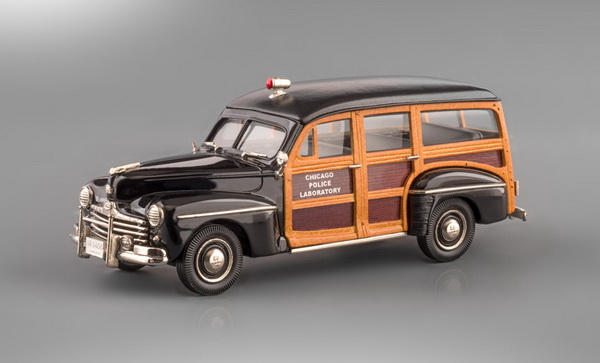 ford v8 woody wagon (chicago police) 1948 IPV45 Модель 1:43