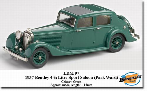 Модель 1:43 Bentley 4.25L Saloon - Coachwork by PARK WARD - green