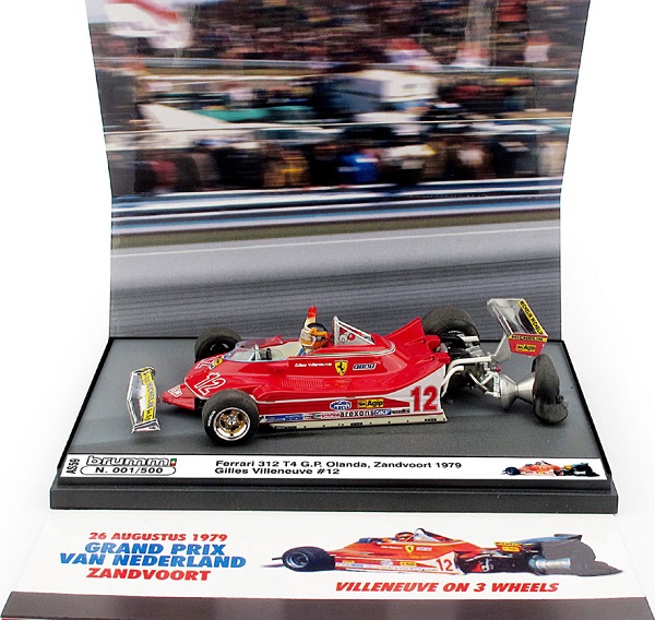Модель 1:43 Ferrari 312 T4 №12 GP Holland Crash Version (Gilles Villeneuve)