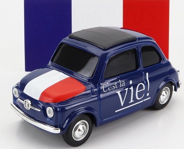 Модель 1:43 FIAT 500 Voila - C'est La Vie, Blue