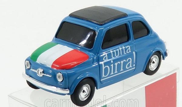Модель 1:43 FIAT 500 Brums Italia - A Tutta Birra ! 2018, Blue