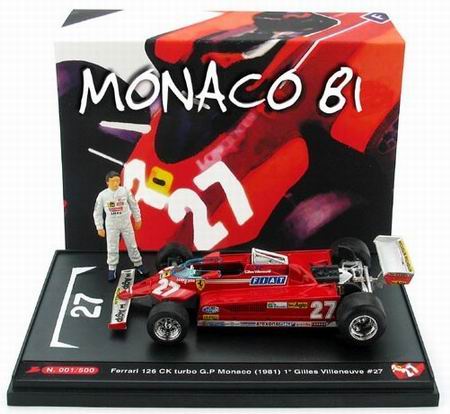 Модель 1:43 Ferrari 126CK Monaco Winner (Gilles Villeneuve) New Edition