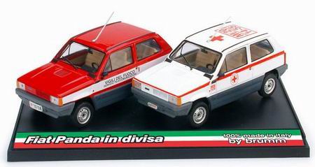 Модель 1:43 FIAT Panda 45 Set «Vigili del Fuoco» + «Croce Rossa Italiana»