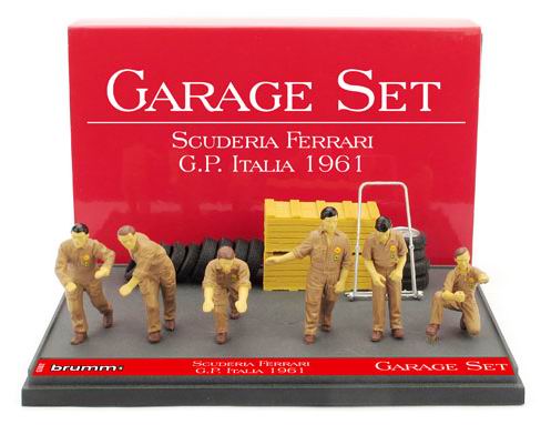 figures - 6x meccanici + accessori scuderia ferrari f1 (l.e.200) GS02 Модель 1:43
