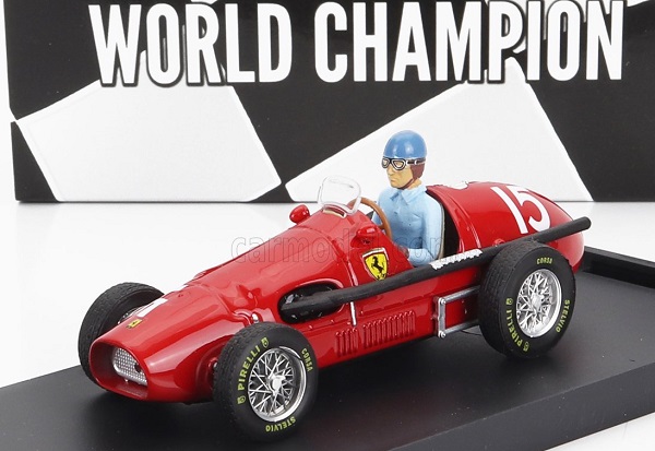 FERRARI F1 500 F2 N 15 World Champion Winner English GP Alberto Ascari 1952 - With Driver Figure, Red R035-CH-UPD-23 Модель 1:43
