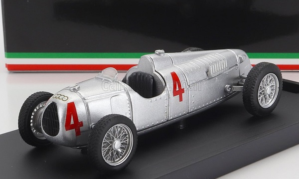 Модель 1:43 AUTO UNION F1 Tipo C N4 World Champion Nurburgring GP (1936) Bernd Rosemayer, Silver