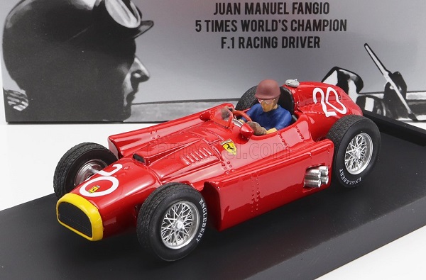 FERRARI F1 D50 N 20 2nd Monaco GP Juan Manuel Fangio 1956 World Champion - With Driver Figure, Red R127-CH-UPD-23 Модель 1:43
