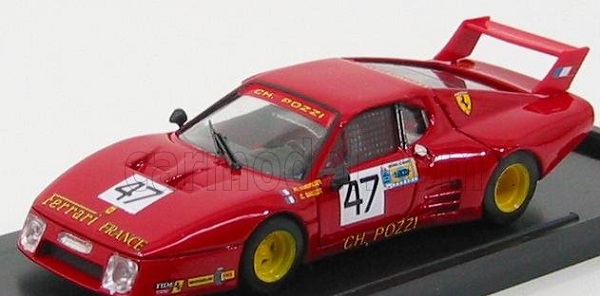 Модель 1:43 FERRARI 512 BB Ch.Pozzi-Francia Le Mans #47 (1981), red