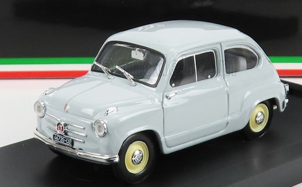 FIAT 600 BERLINA I SERIES (1955), GRIGIO PERLA - LIGHT GREY R247-03-UPD-22 Модель 1:43