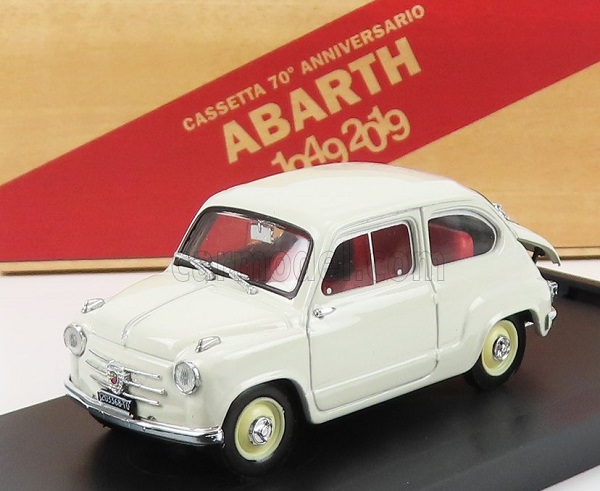 FIAT 600 DERIVAZIONE ABARTH 750 (1956), LIGHT GREY R265-UPD-2022 Модель 1:43