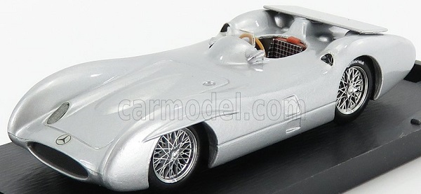 Модель 1:43 Mercedes-Benz W196c N 0 Test Freno Areodinamico Posteriore Monza Italy 1955 S.moss, Silver