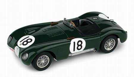 Jaguar C-Type №18 (XKC 0051) Winner Le Mans (Tony Rolt - Duncan Hamilton) - british racing green R358 Модель 1:43