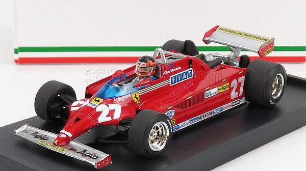 Модель 1:43 Ferrari 126CK Turbo №27 Winner Monte-Carlo (Gilles Villeneuve) + figure