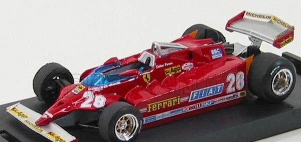 FERRARI F1 126cx Comprex N28 Practice GP Usa Ovest Long Beach (1981) Didier Pironi, Red