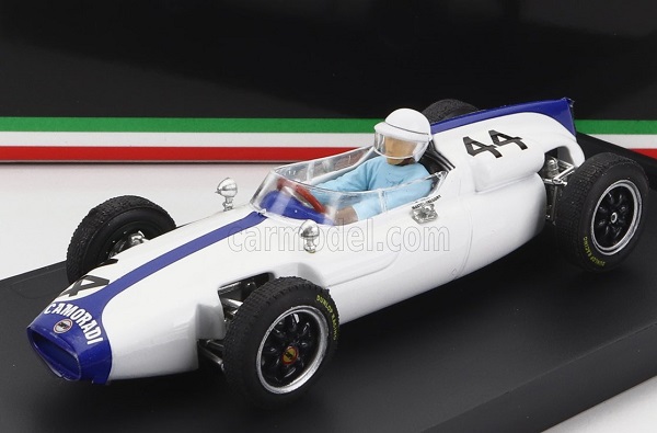 COOPER F1 T56 №44 Belgium GP (1961) M.Gregory - With Driver Figure, White Blue