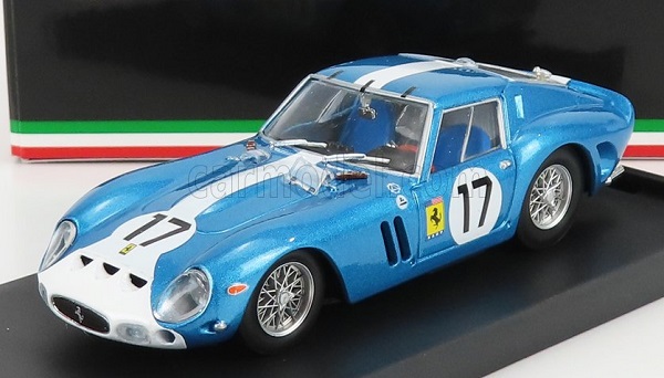 FERRARI 250 Gto 3.0l V12 Coupe Team N.a.r.t. N17 24h Le Mans (1962) B.Grossman - G.Roberts, Light Blue Met White R532-2022 Модель 1:43