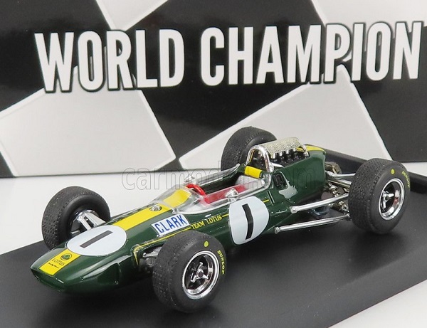 LOTUS F1 33 N1 Winner Germany GP Jim Clark (1965) World Champion, Green Yellow