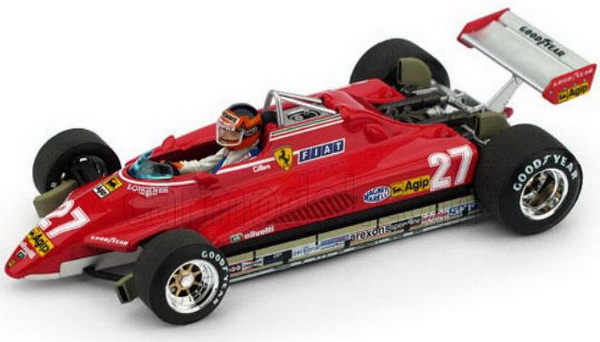 Ferrari 126 C2 turbo №27 GP Brasile (Gilles Villeneuve) R593-CH Модель 1:43