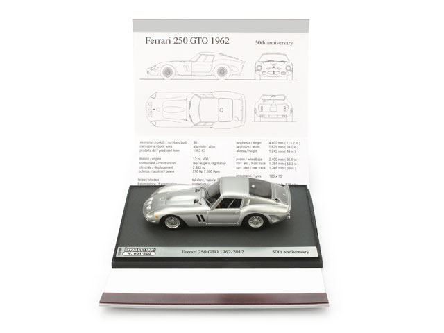 Модель 1:43 Ferrari 250 GTO 50th Anniversary 1962-2012 - silver