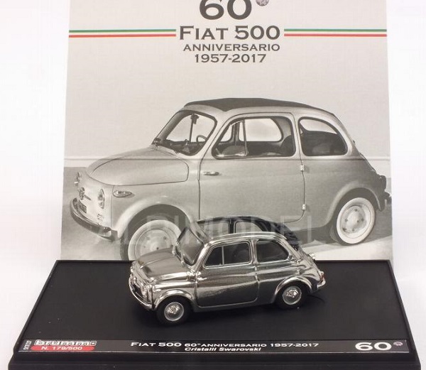 Модель 1:43 FIAT 500 60th Anniversary 1957-2017 SWAROVSKI Crystals Headlights - Special (L.E.500pcs)