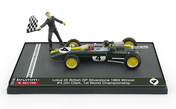 Модель 1:43 Lotus 25 №4 British GP (J.CLARK) (L.E.100pcs)