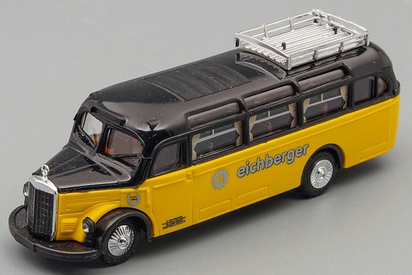 mercedes-benz o 3500 "eichberger", yellow / black 41048 Модель 1:87