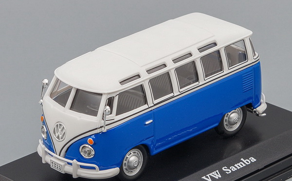 Volkswagen Samba Bus - blue/white HONG954 Модель 1:43