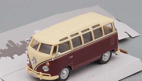 Модель 1:43 Volkswagen Samba Bus, Бордово-Красный