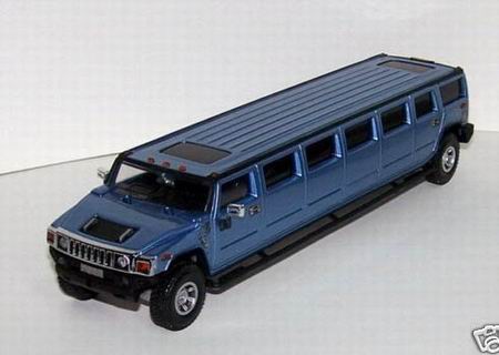 hummer h2 limousine - blue 43C1023 Модель 1:43