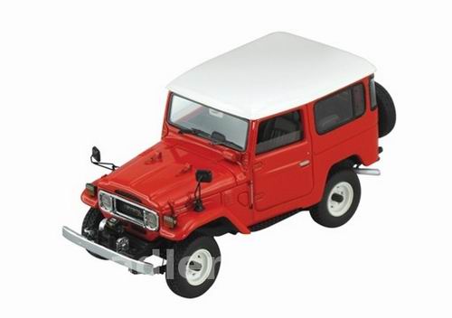Модель 1:43 Toyota Land Cruiser FJ40 - red/white roof