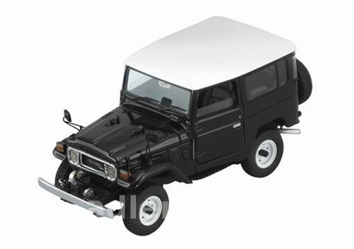 Модель 1:43 Toyota Land Cruiser FJ40 - black/white roof