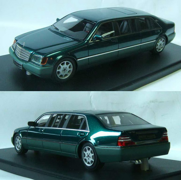mercedes-benz s500/s600 (w140) pullman limousine - green 43C1022 Модель 1:43