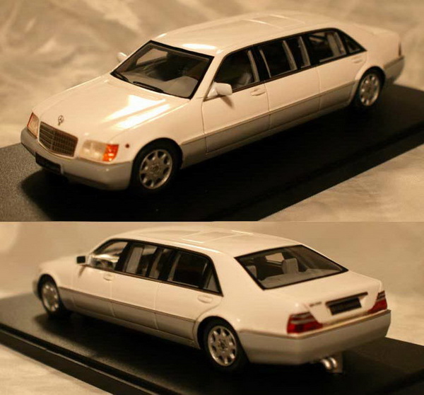 mercedes-benz s500/s600 (w140) pullman limousine - white 43C1022A Модель 1:43