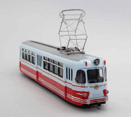 Трамвай ЛМ-57 Вагон 5001 (серия 50 экз. для moscow tram collection) MTC-LM57-5001 Модель 1 43