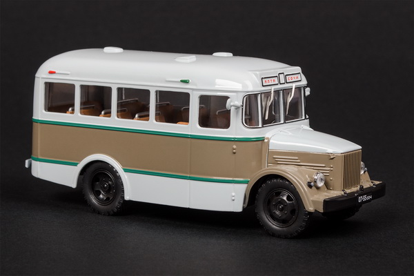 651 автобус (1958-1967) - белый/коричневый (l.e.200pcs) 03001С Модель 1:43