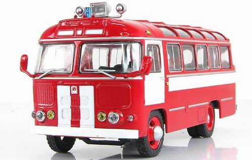 Автобус-672 пожарный (l.e.2016pcs) 03002A Модель 1:43