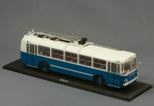 Модель 1:43 ЗиУ-5 троллейбус - аквамарин / ZiU-5 Trolleybus
