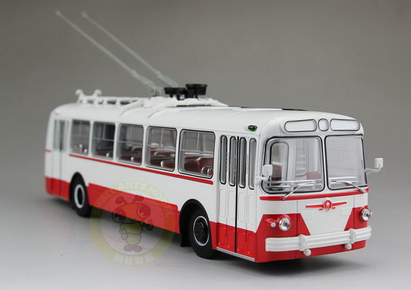 ЗиУ-5 троллейбус (1961-1969) - красный/белый 04006B Модель 1:43