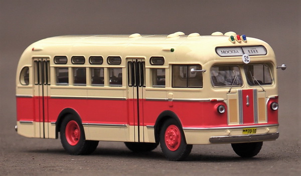 Модель 1:43 Автобус 155 - бежево-красный