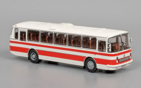 Модель 1:43 ЛАЗ-699Р - белый/красный