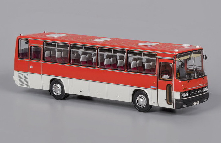 Модель 1:43 Ikarus 256.54 / Икарус 256.54 - красный/белый