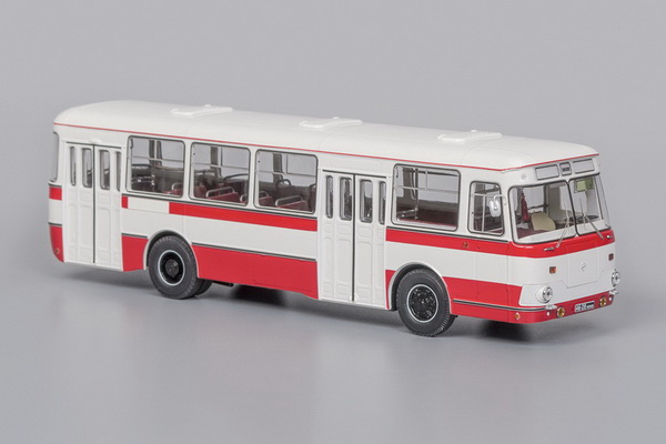 677М автобус (1978) - белый/красный (l.e.100pcs) 04018I Модель 1:43