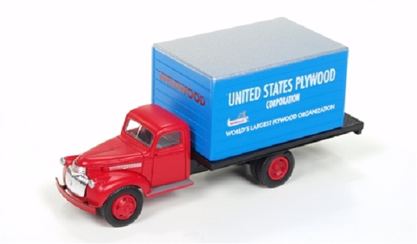 chevrolet box truck, united states plywood 221869 Модель 1:87