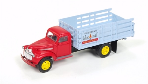 chevrolet stake bed truck, blue coal 221870 Модель 1:87