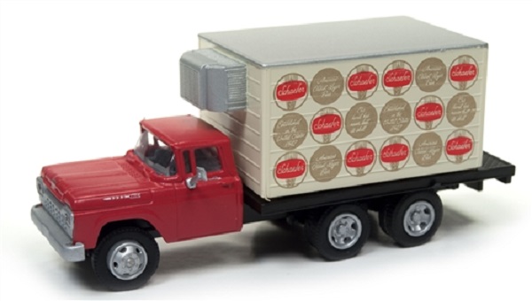 Модель 1:87 Ford Refrigerated Delivery Truck, rot, Schaefer Beer