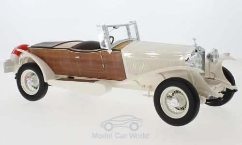 Модель 1:18 Rolls-Royce Phantom II Boat Tail Tourer (RHD) - white/wood (L.E.300pcs)