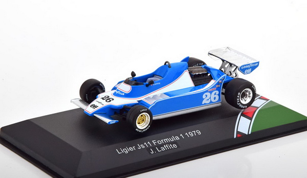 Модель 1:43 Ligier JS11 №26 Winner GP Brasil (Jacques Laffite) (с деколями Gitanes)