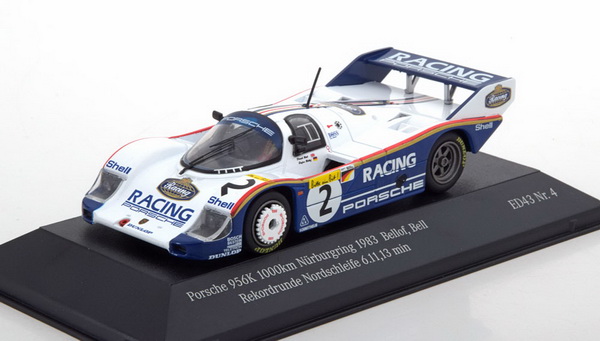 Модель 1:43 Porsche 956K №2 «Rothmans» 1000km Nuerburgring (Stefan Bellof lap record Nordschleife 6:11.13 min)
